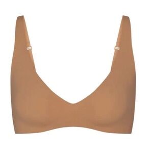 SKIMS - Naked Plunge Bralette Ochre L-DD | New